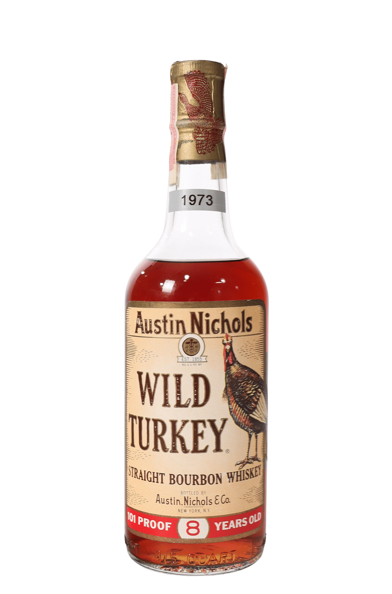 Wild Turkey 8yr 101 Proof Bourbon 1973 Rare Whiskey | Whiskey Source